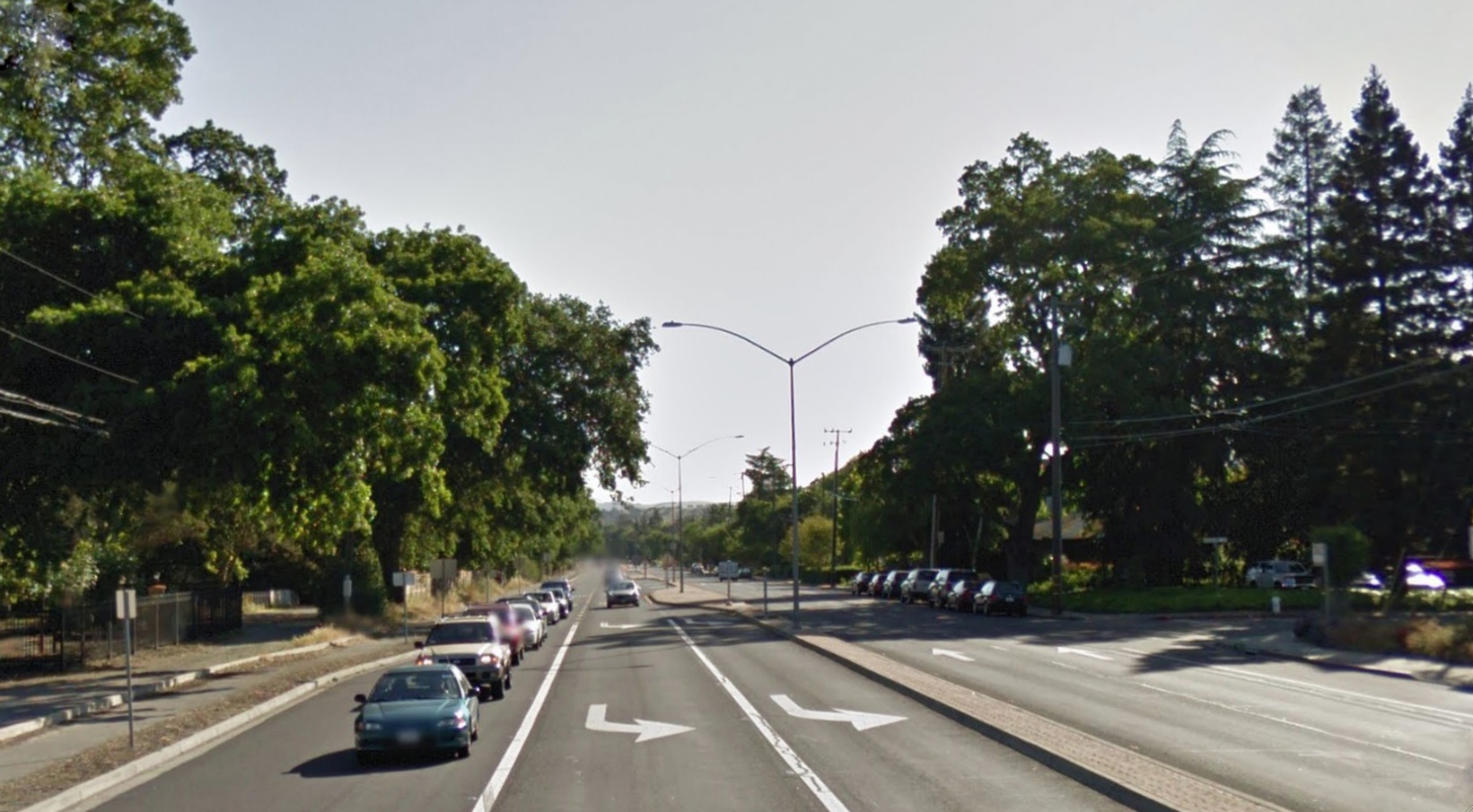 Newell Avenue Back Through Time Panoramic to Willow East Bay Hills